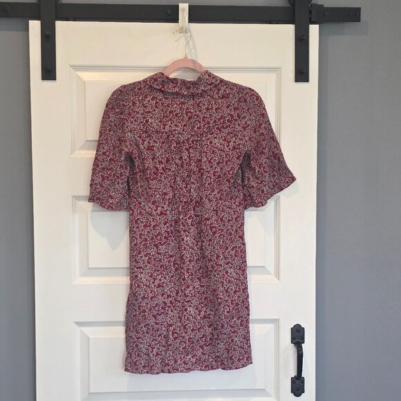 NWT: ba&sh: Robe School Short Print Dress - Picture 6 of 7